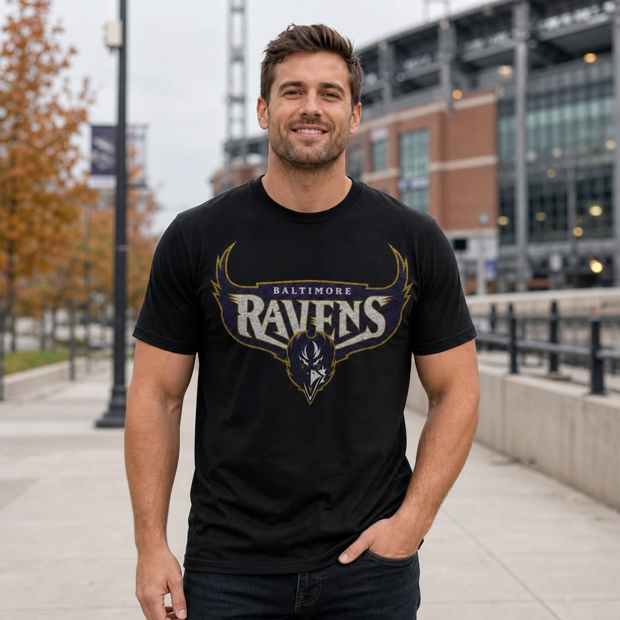 Baltimore Ravens Retro Football 1997 Artwork Shirt