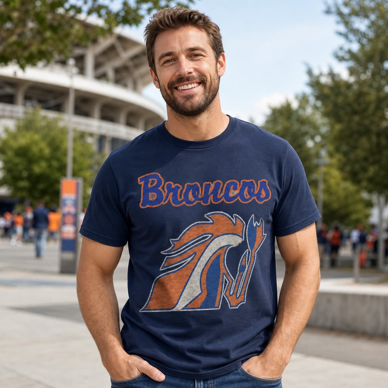 Boise State Broncos Retro Football 1982 Artwork Shirt