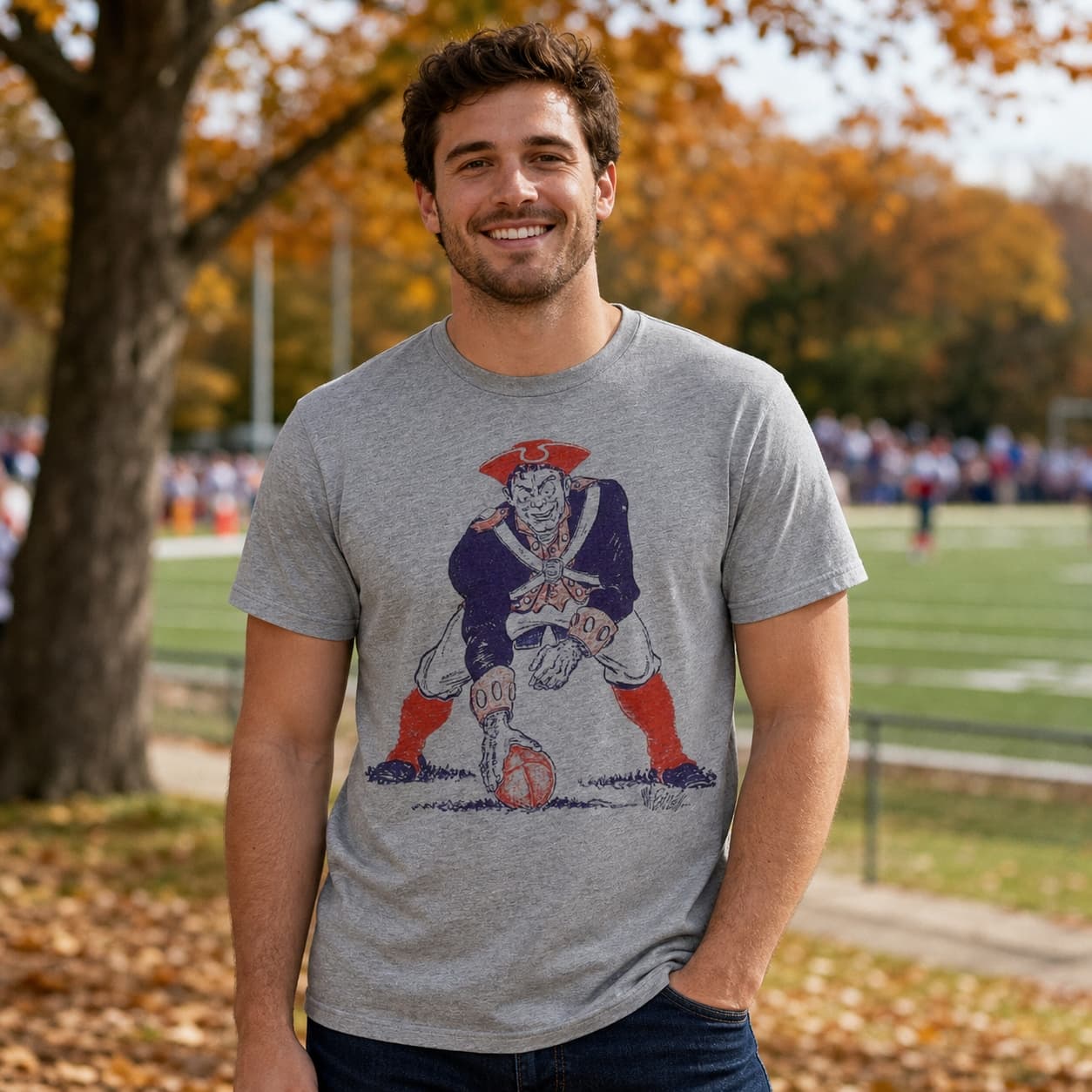 Boston Patriots Retro Football 1963 Artwork Shirt
