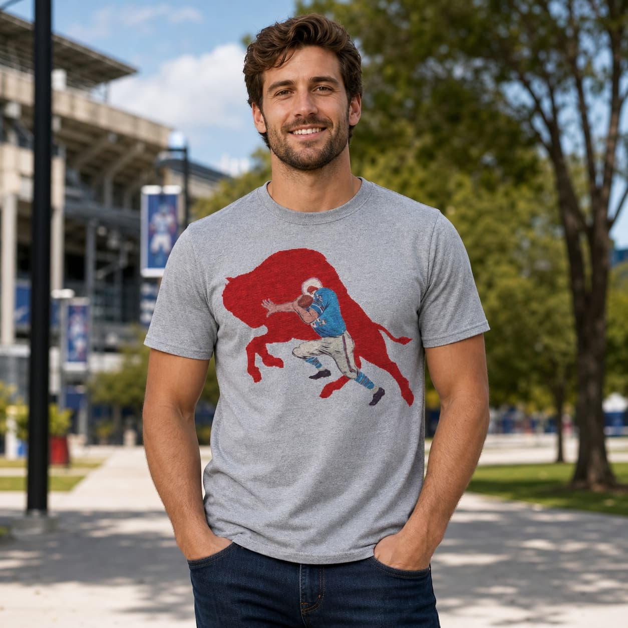 Buffalo Bills Retro Football 1965 Artwork Shirt