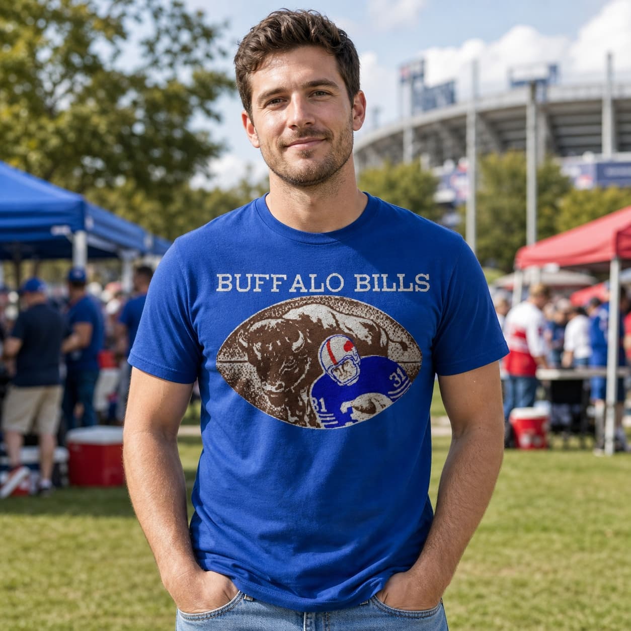 Buffalo Bills Retro Football 1966 Artwork Shirt