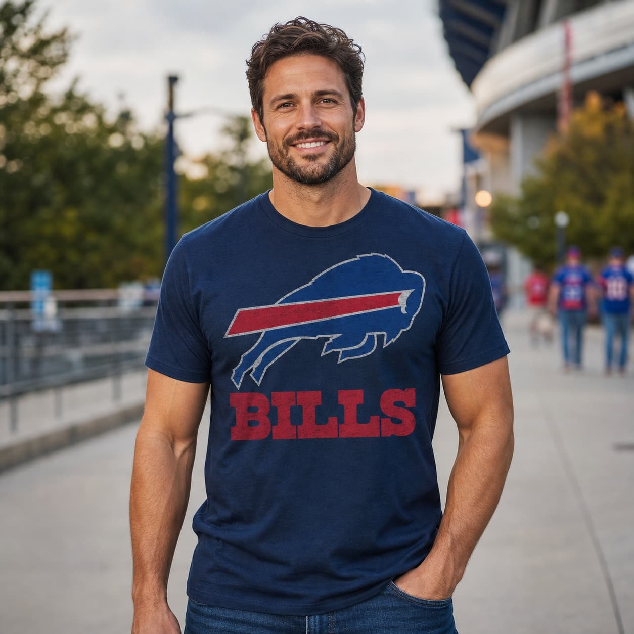 Buffalo Bills Retro Football 1974 Artwork Shirt