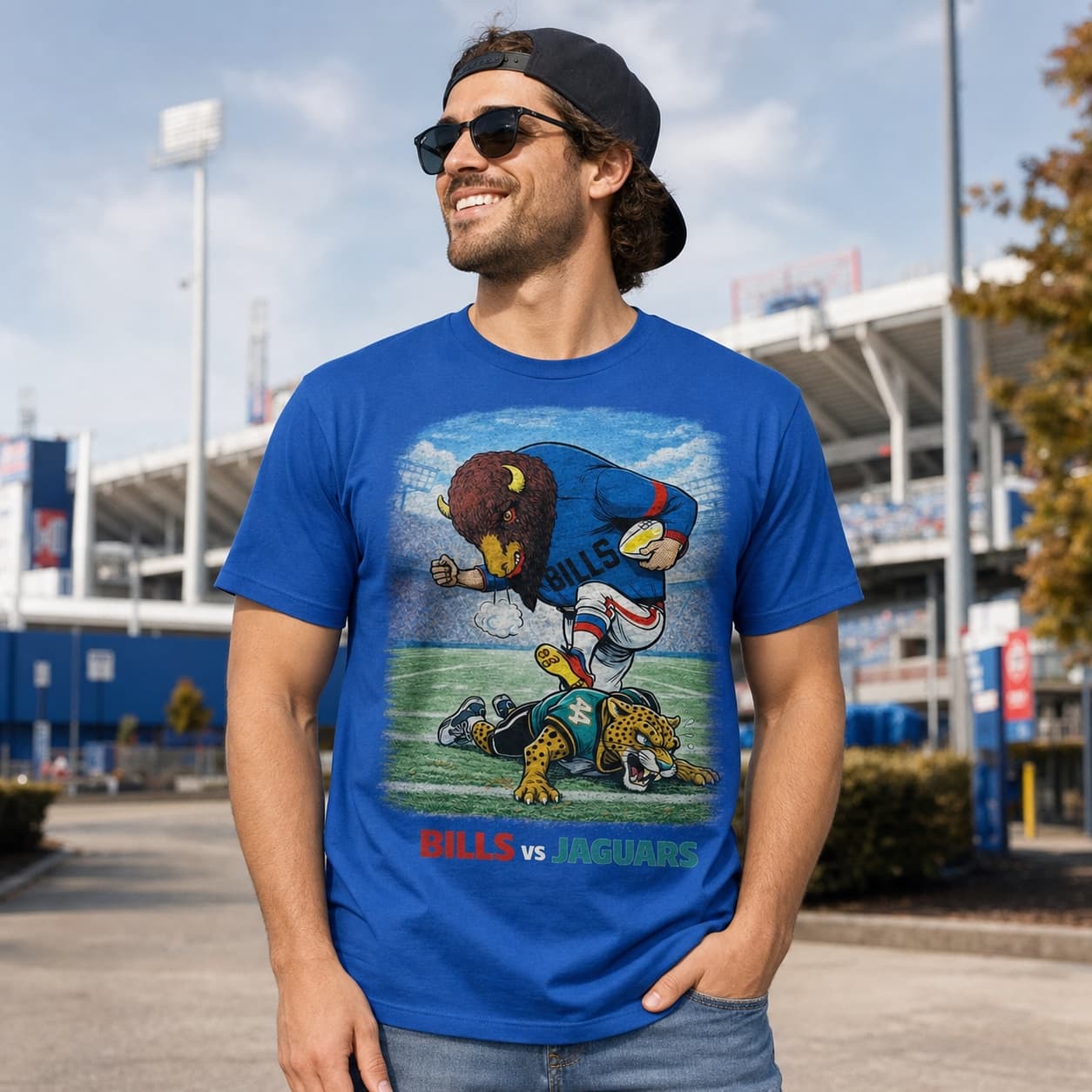 Buffalo Bills vs. Jacksonville Jaguars Rivals Football T-Shirt