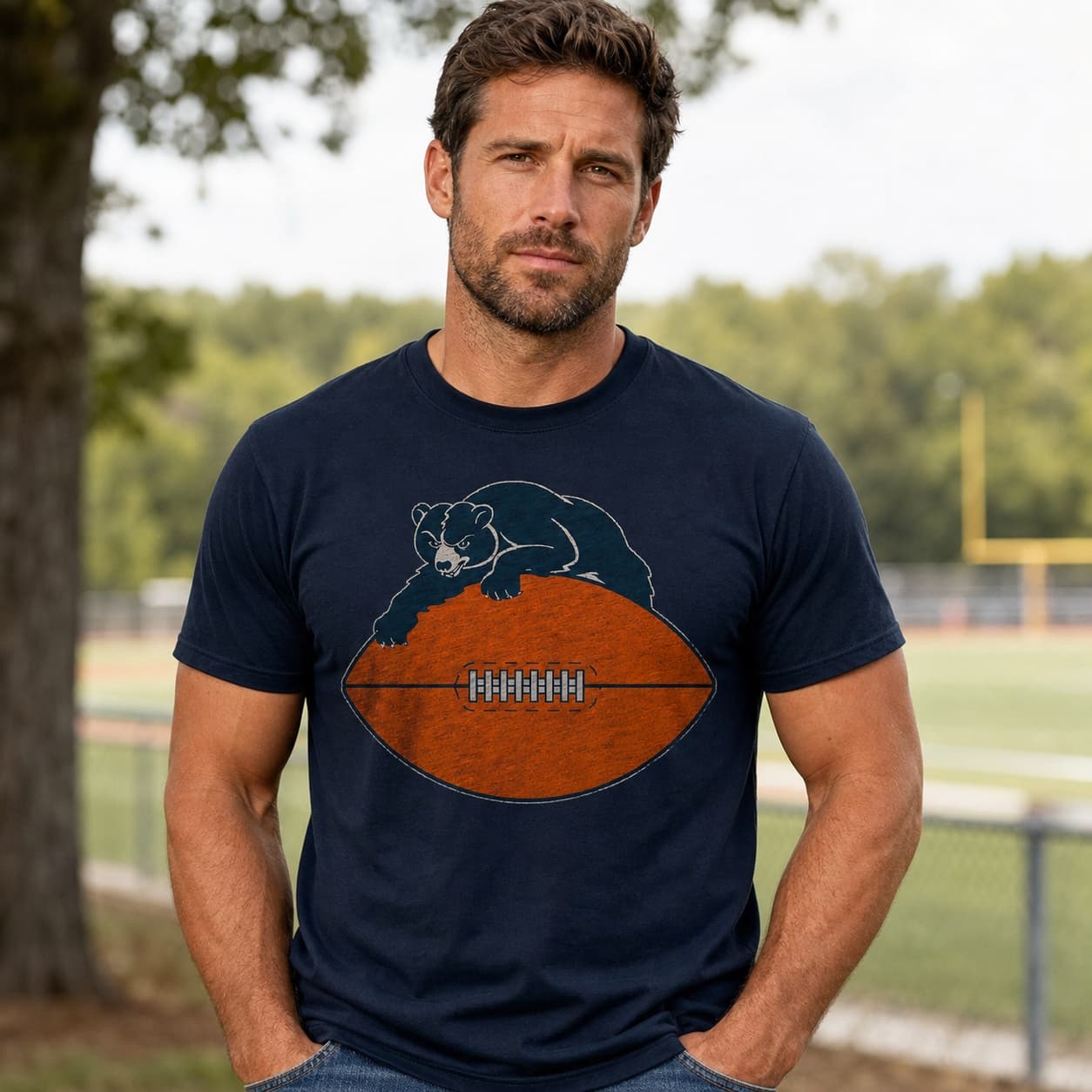Chicago Bears Retro Football 1946 Artwork Shirt