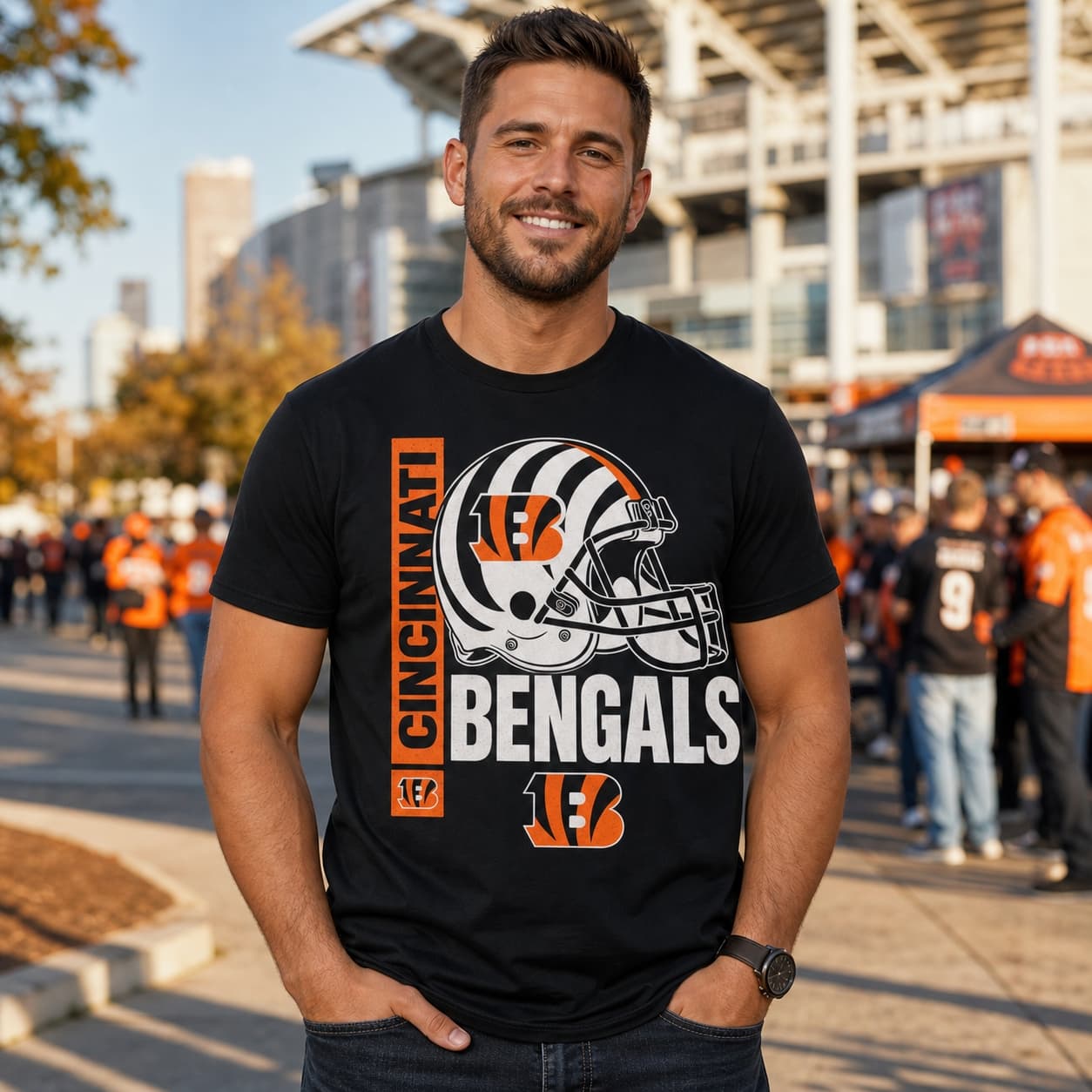 Cincinnati Bengals Exclusive Helmet Retro Football Artwork Shirt