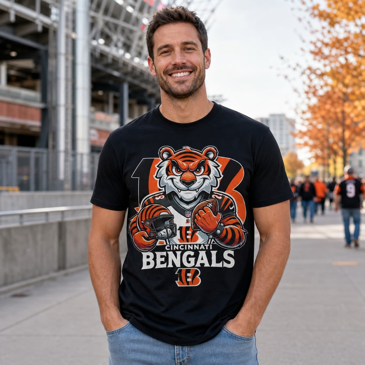 Cincinnati Bengals Exclusive Retro Football Artwork Shirt