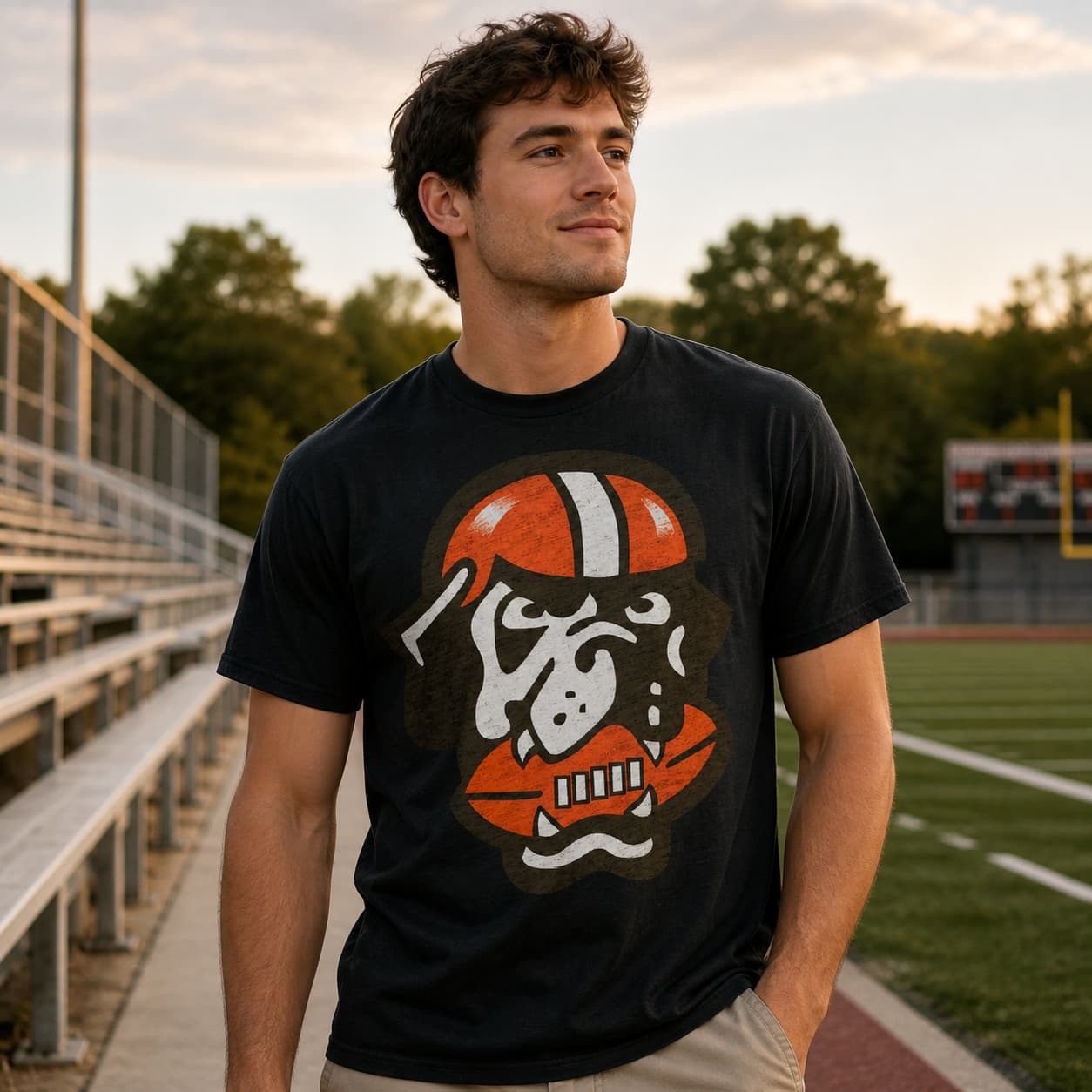 Cleveland Browns Retro Dawg Pound Football Artwork Shirt