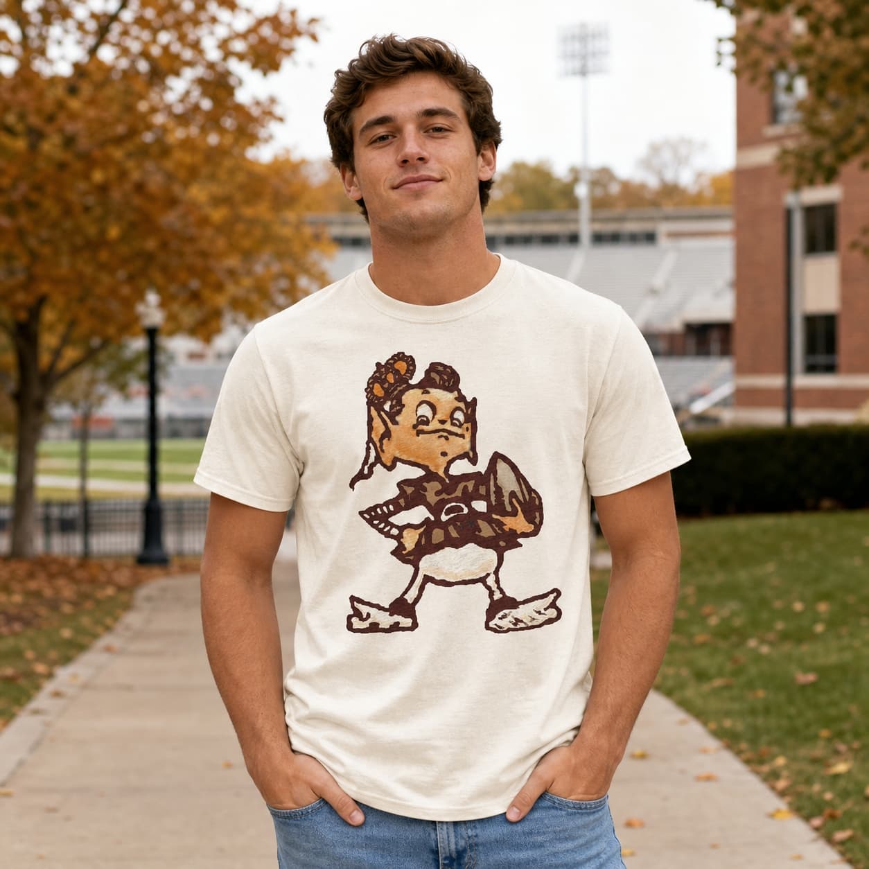 Cleveland Browns Retro Football 1948 Artwork Shirt