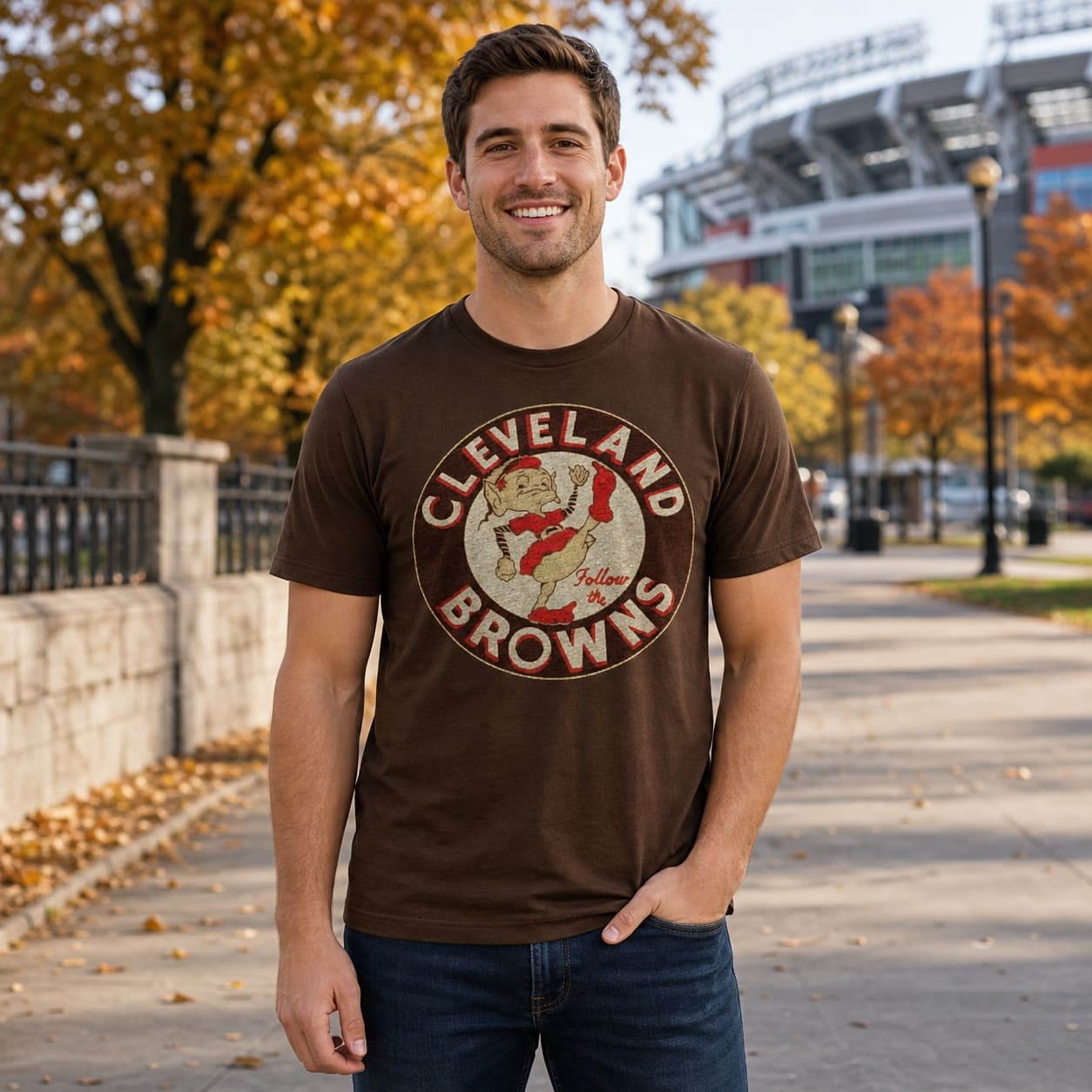 Cleveland Browns Retro Football 1960 Artwork Shirt