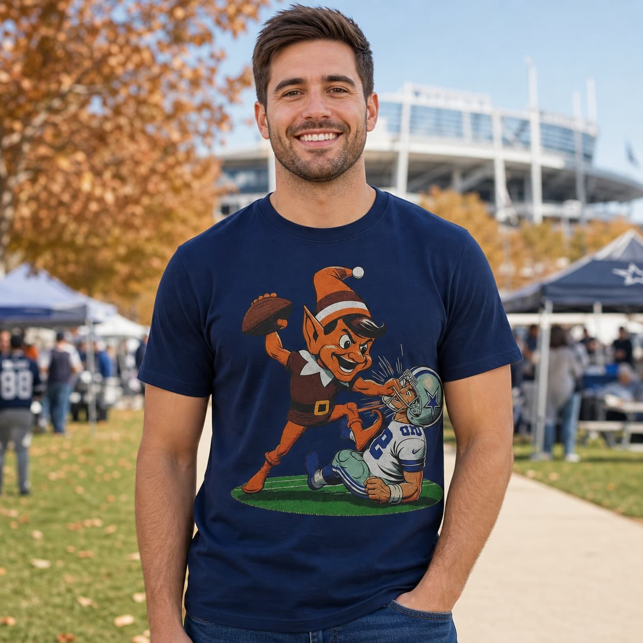 Cleveland Browns vs. Dallas Cowboys Retro Rivalry Football 1979 Artwork Shirt