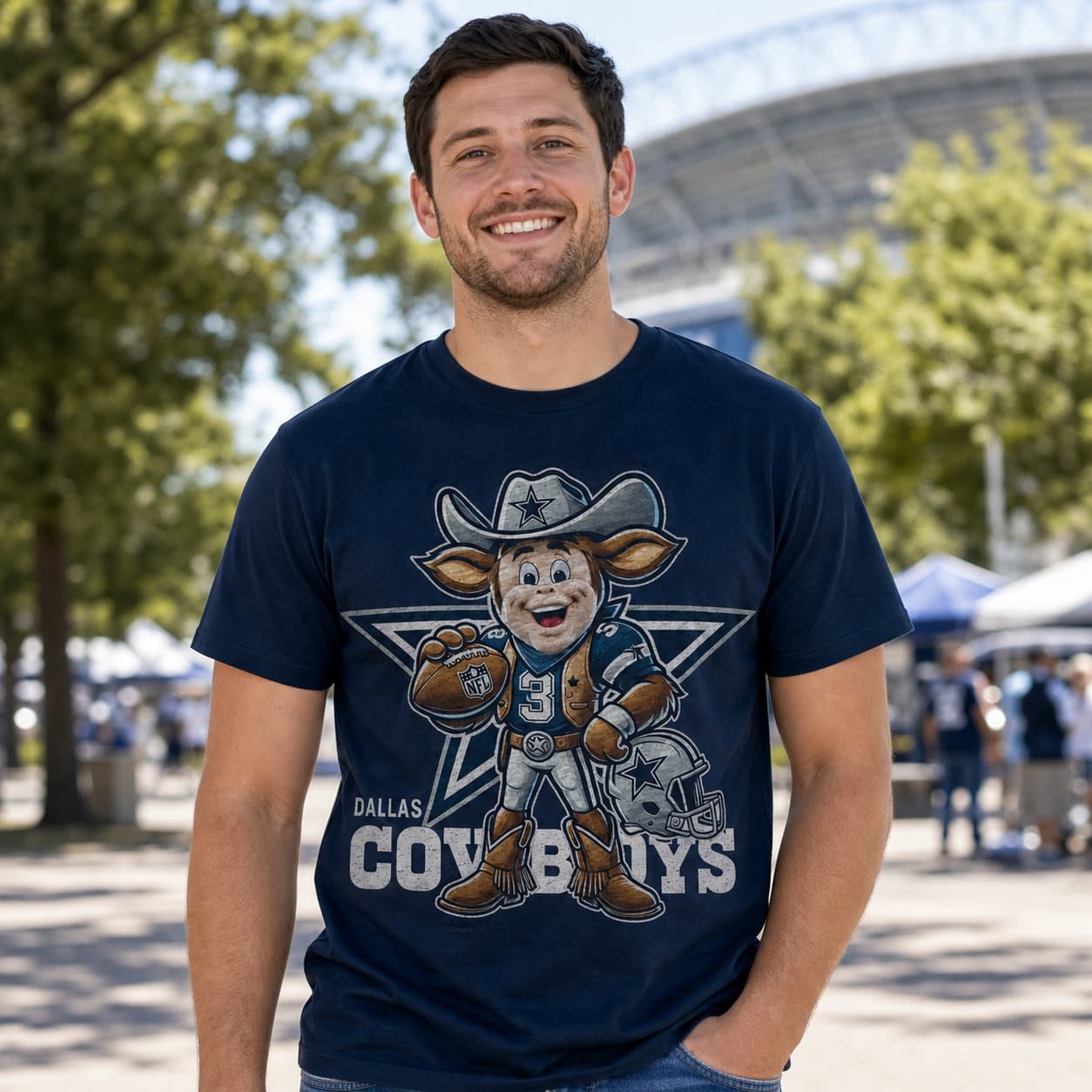 Dallas Cowboys Exclusive Retro Football Artwork Shirt
