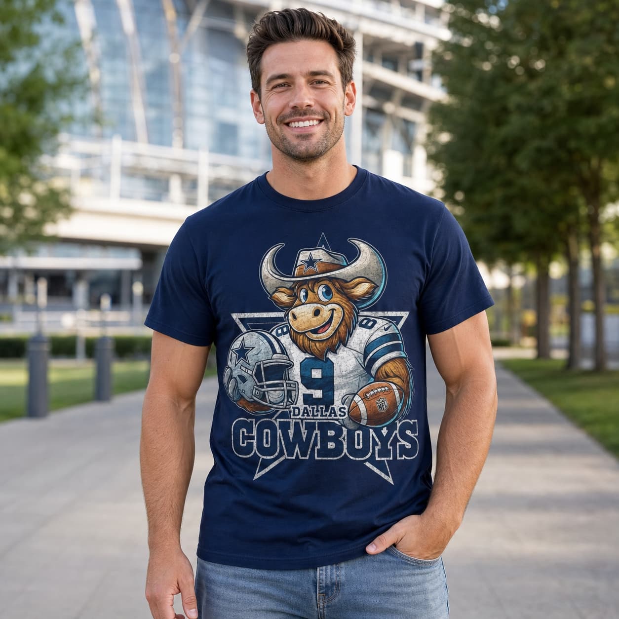 Dallas Cowboys Exclusive Retro Football Big D Artwork Shirt