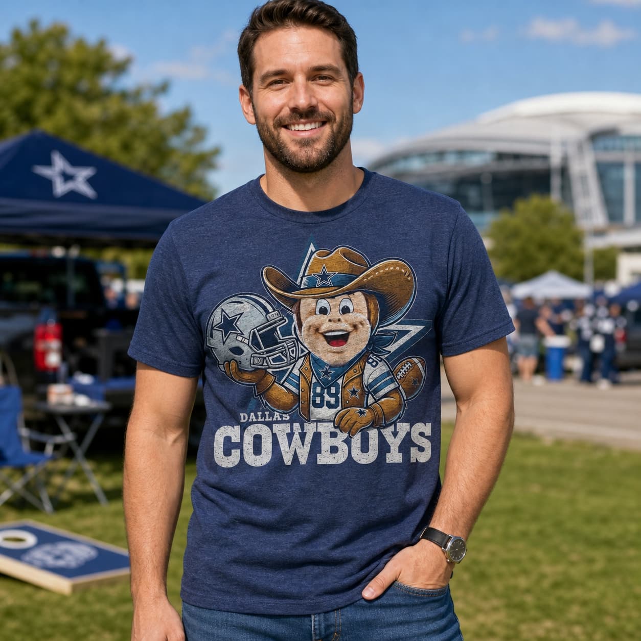 Dallas Cowboys Exclusive Retro Football Helmet Artwork Shirt