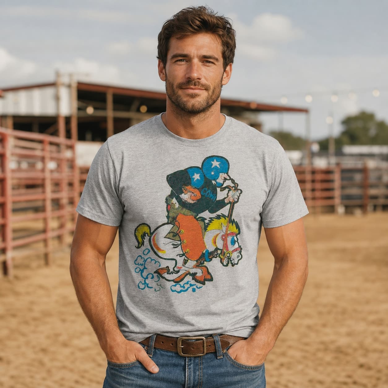 Dallas Cowboys Retro Football Mascot 1961 Artwork Shirt