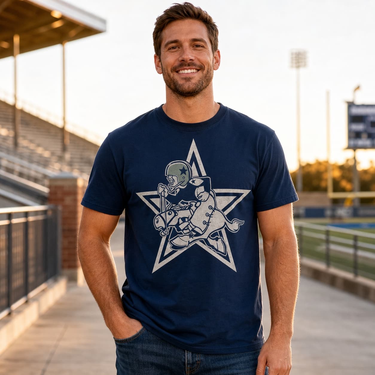 Dallas Cowboys Retro Mascot Star Football 1960 Artwork Shirt
