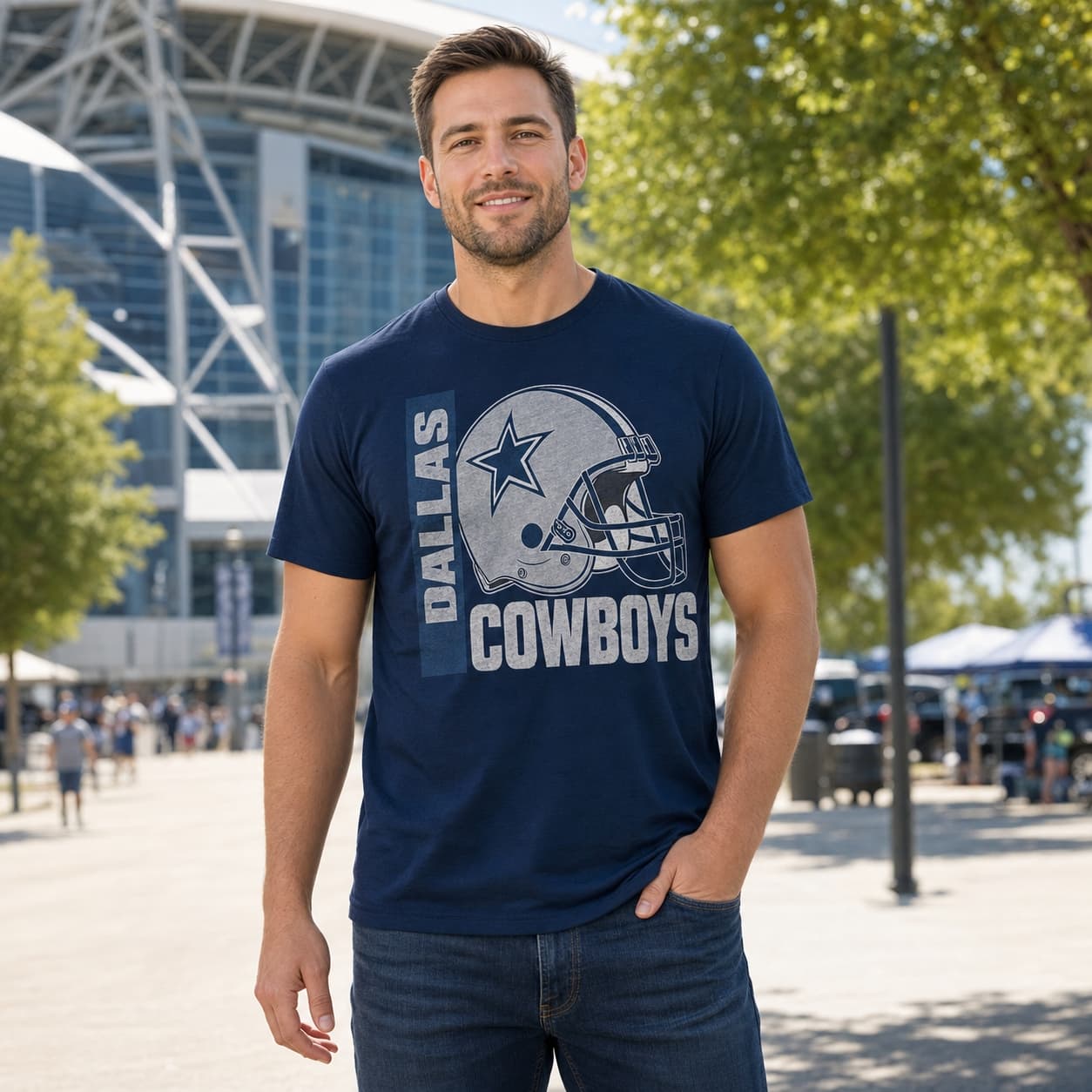 Dallas Cowboys Retro Rivals Football Helmet Artwork Shirt