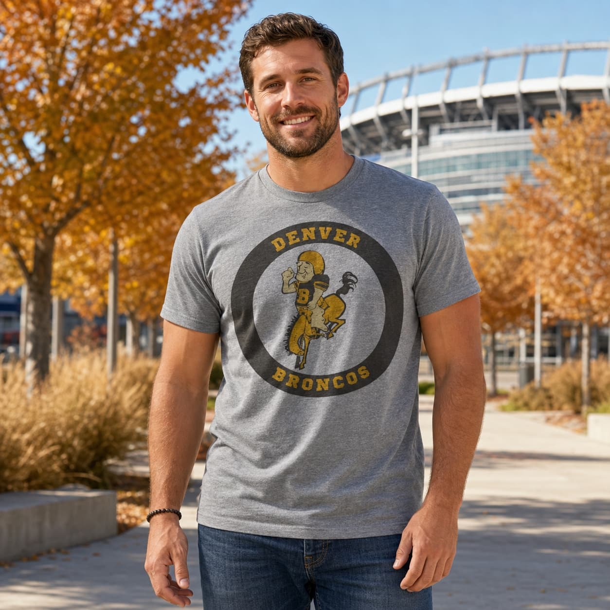 Denver Broncos Retro Football 1960 Artwork Shirt