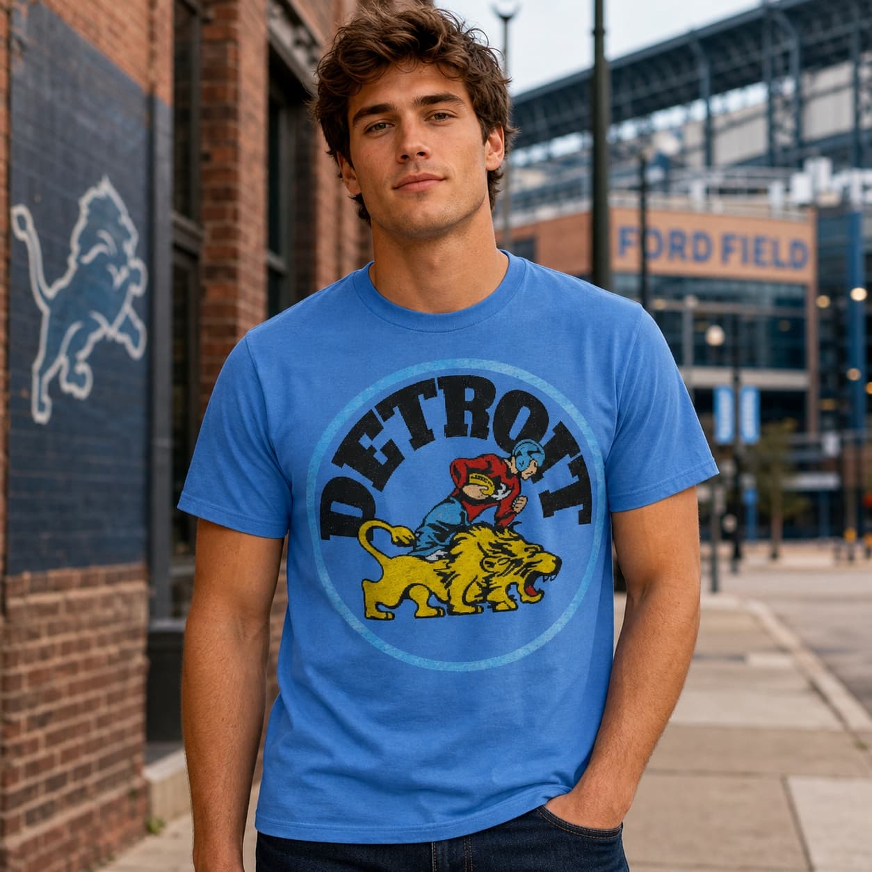 Detroit Lions Retro Football 1929 Artwork Shirt