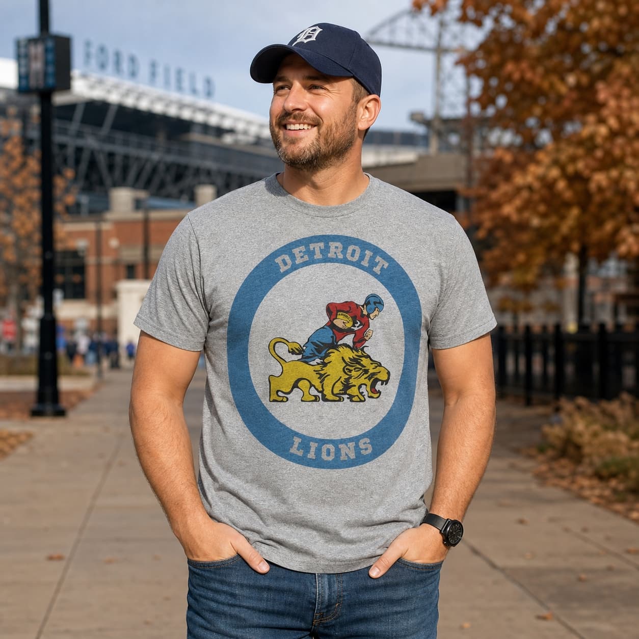 Detroit Lions Vintage Football 1952 Artwork Shirt