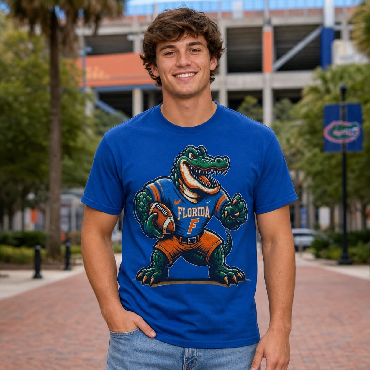 Florida Gators Exclusive Retro Football Swamp Artwork Shirt