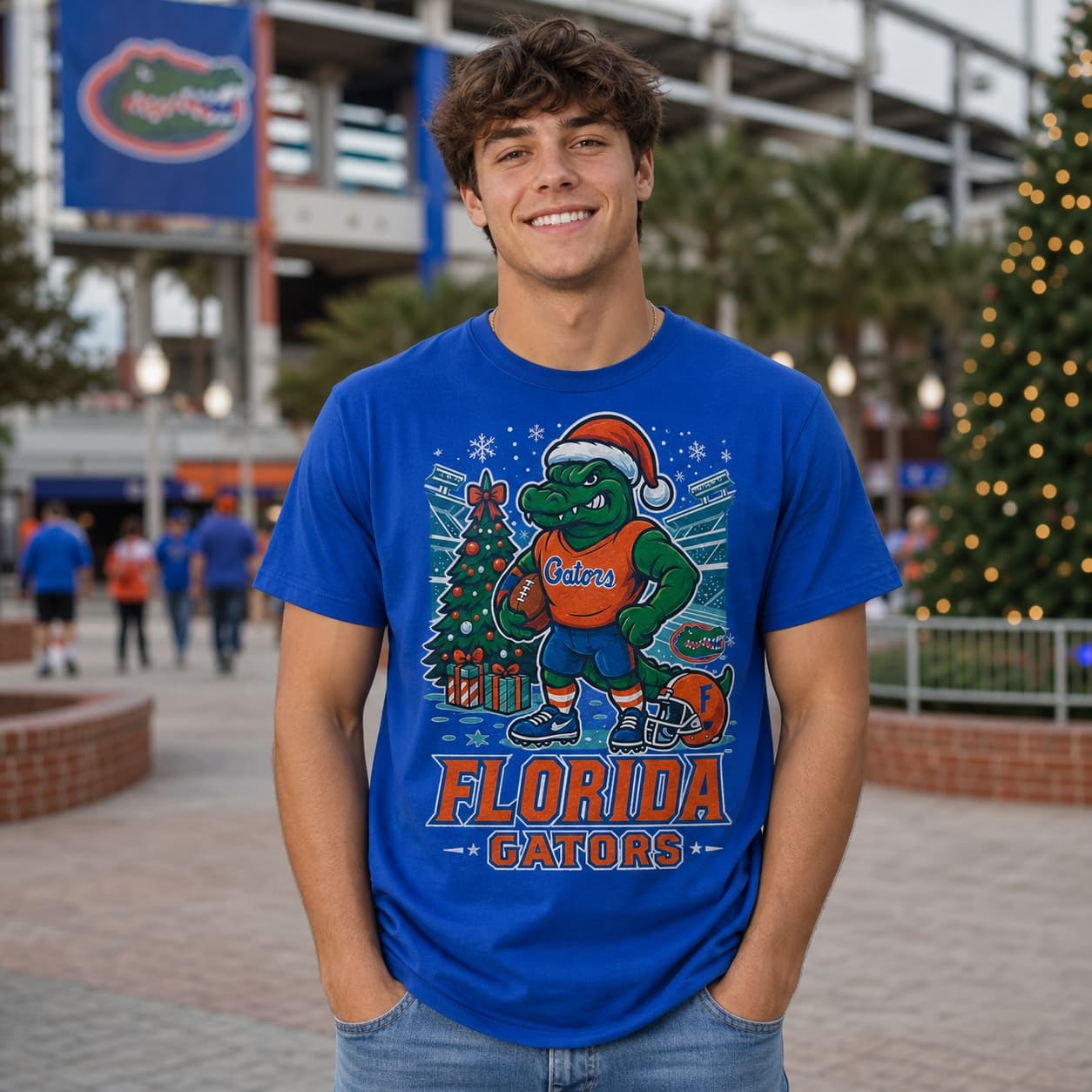 Florida Gators Holiday Exclusive Retro Football Artwork Shirt
