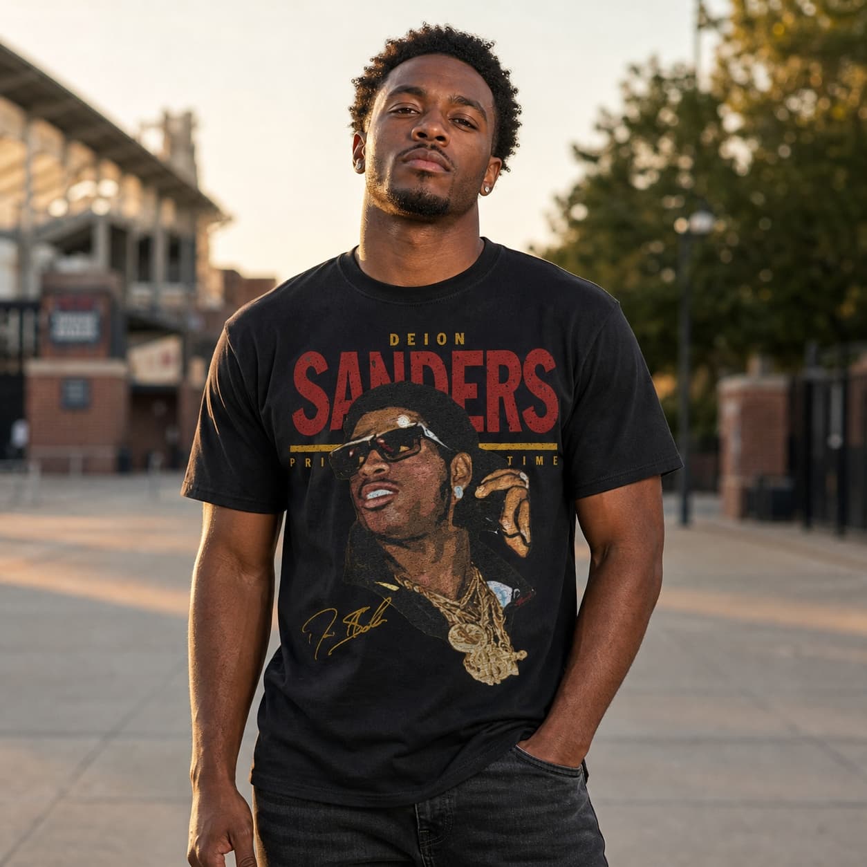 Florida State Seminoles Retro Deion PrimeTime Sanders Football 1989 Artwork Shirt