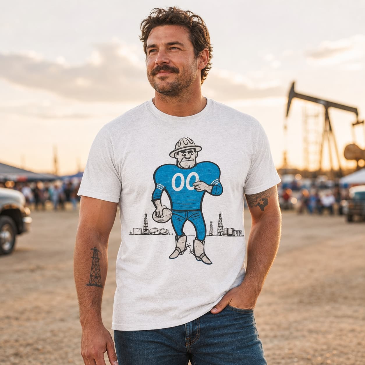 Houston Oilers Retro Football 1961 Artwork Shirt