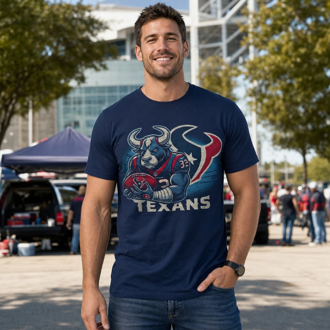 Houston Texans Exclusive Retro Football Artwork Shirt