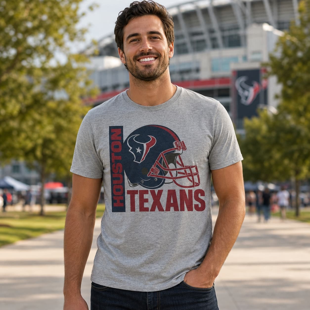 Houston Texans Retro Rivals Football Helmet Artwork Shirt
