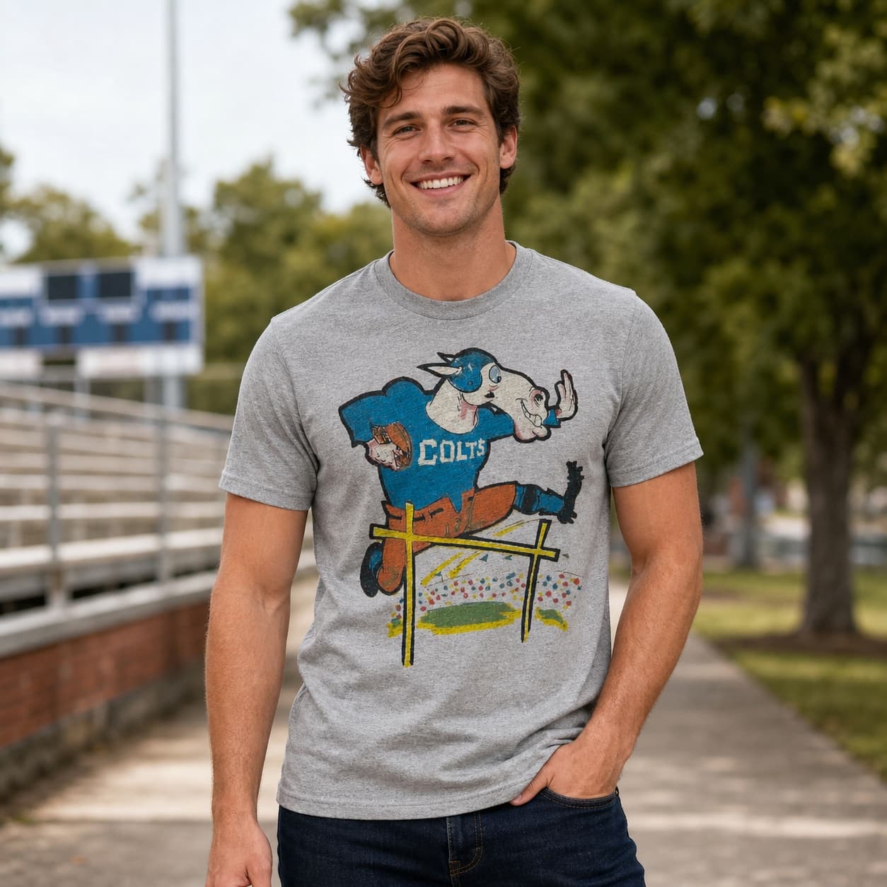 Indianapolis Colts Retro Football 1969 Artwork Shirt