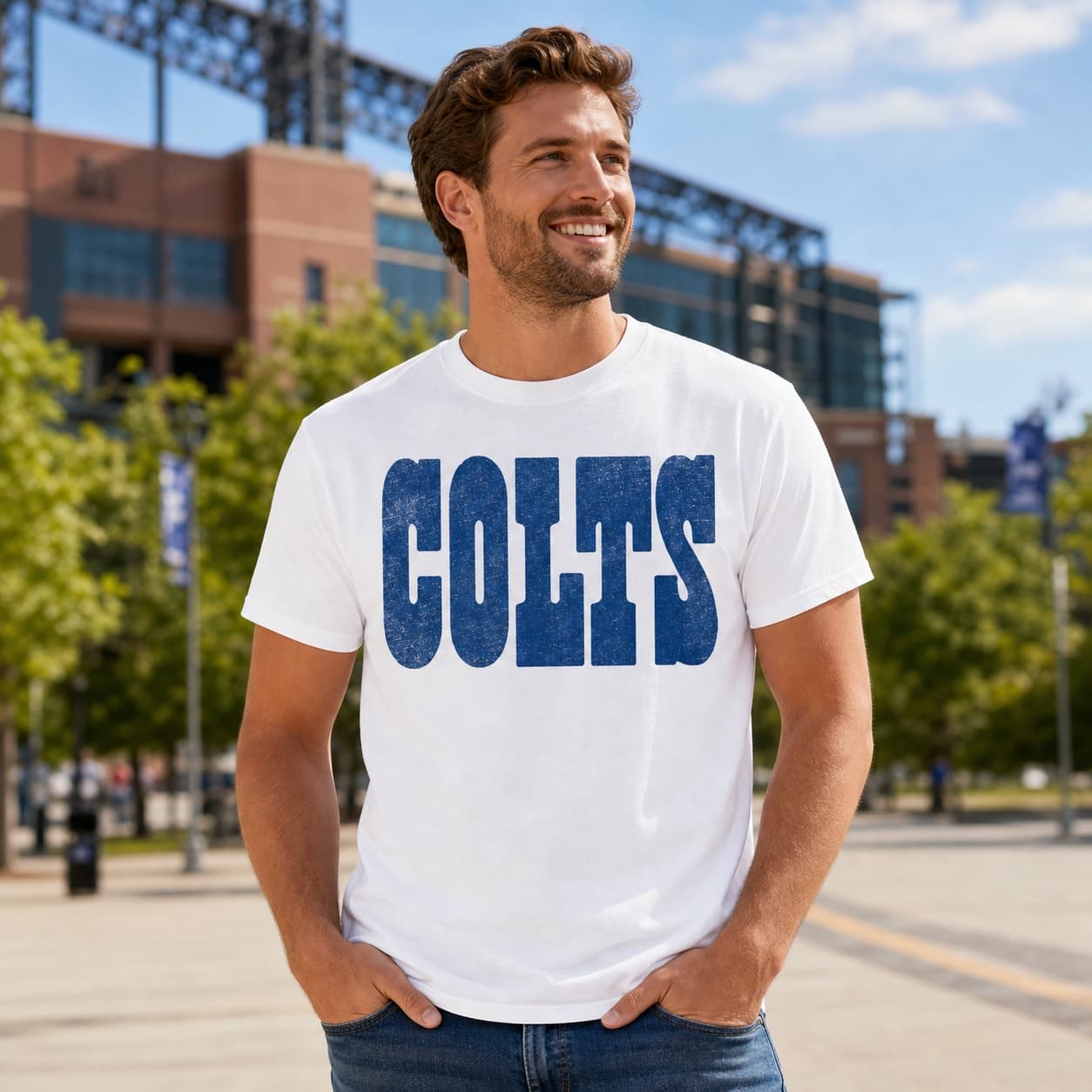 Indianapolis Colts Retro Football 1984 Artwork Shirt