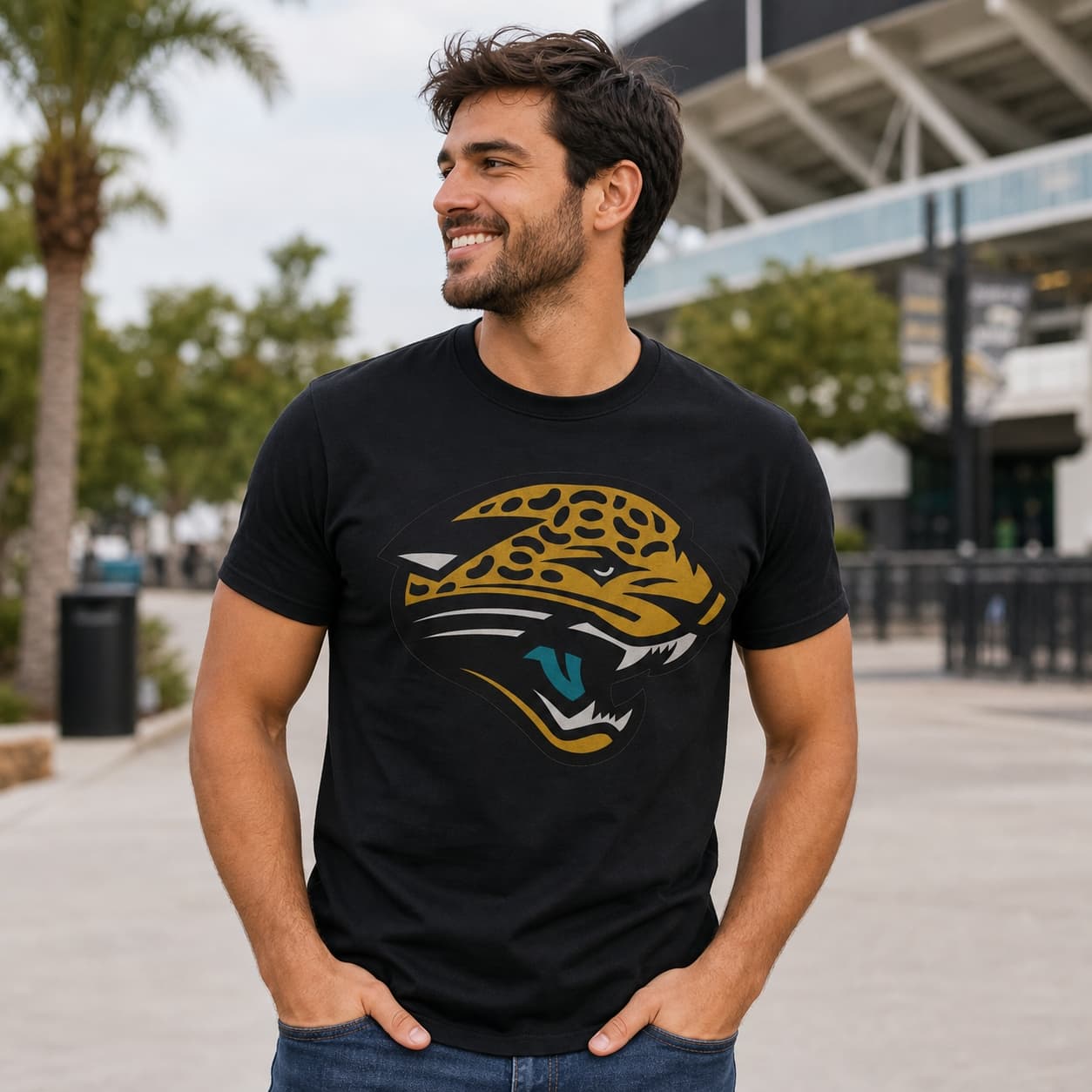 Jacksonville Jaguars Retro Football 1995 Artwork Shirt