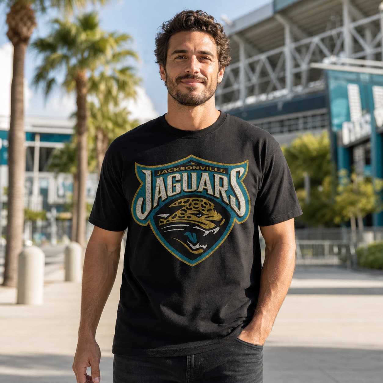 Jacksonville Jaguars Retro Football 1996 Artwork Shirt