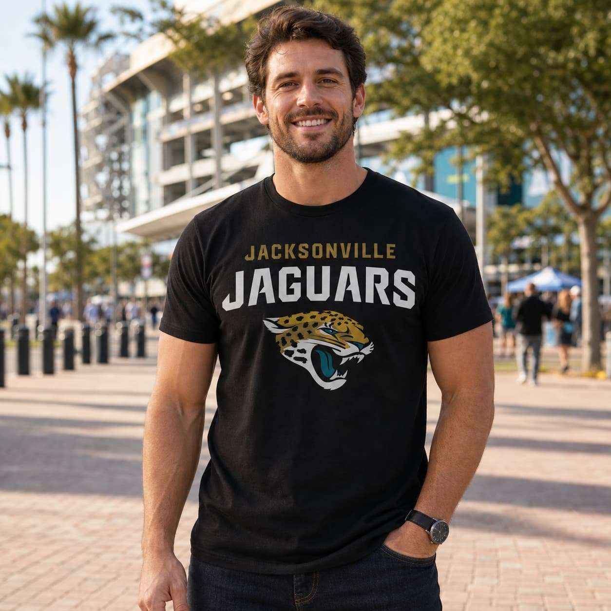Jacksonville Jaguars Retro Football 1999 Artwork Shirt