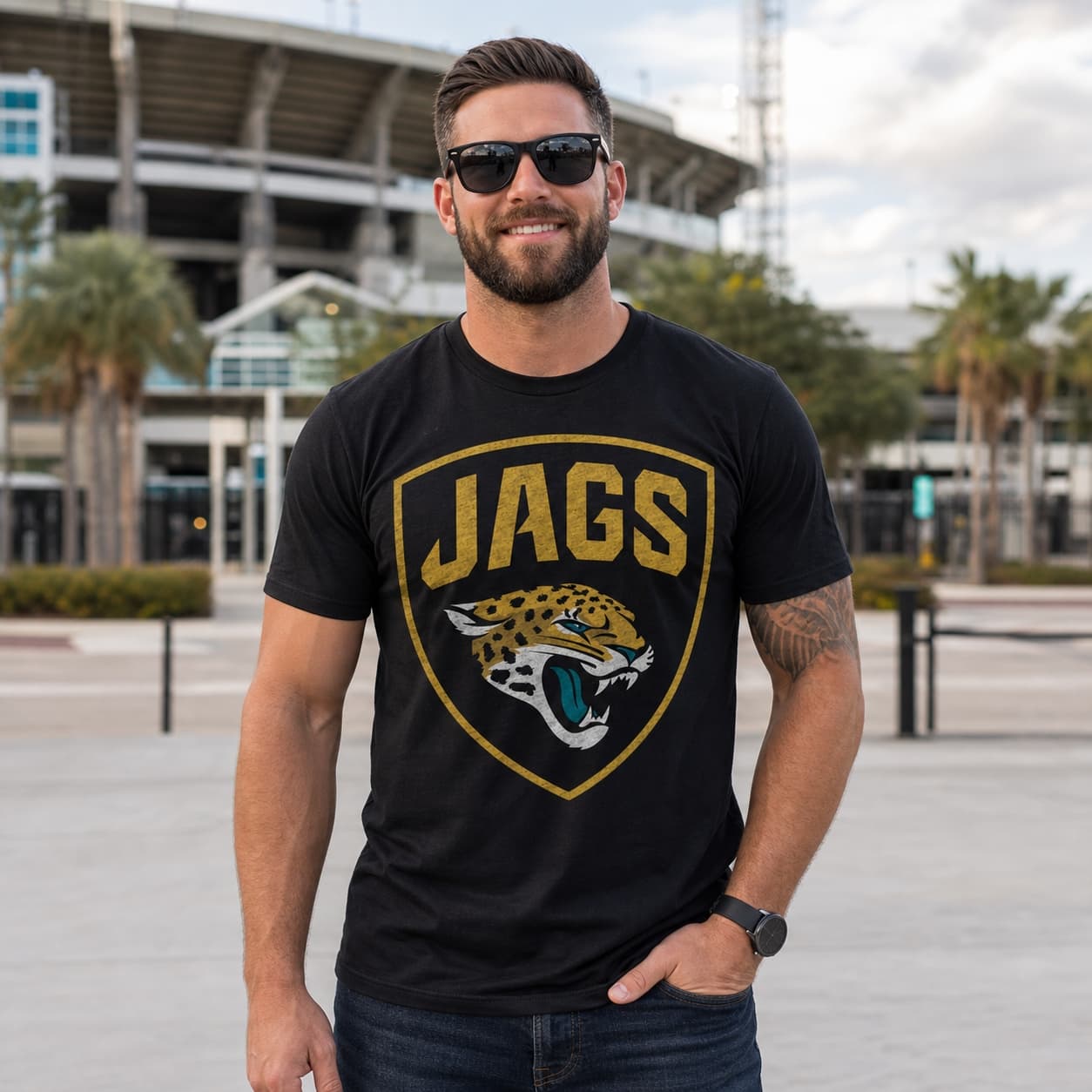 Jacksonville Jaguars Retro Football 2001 Artwork Shirt