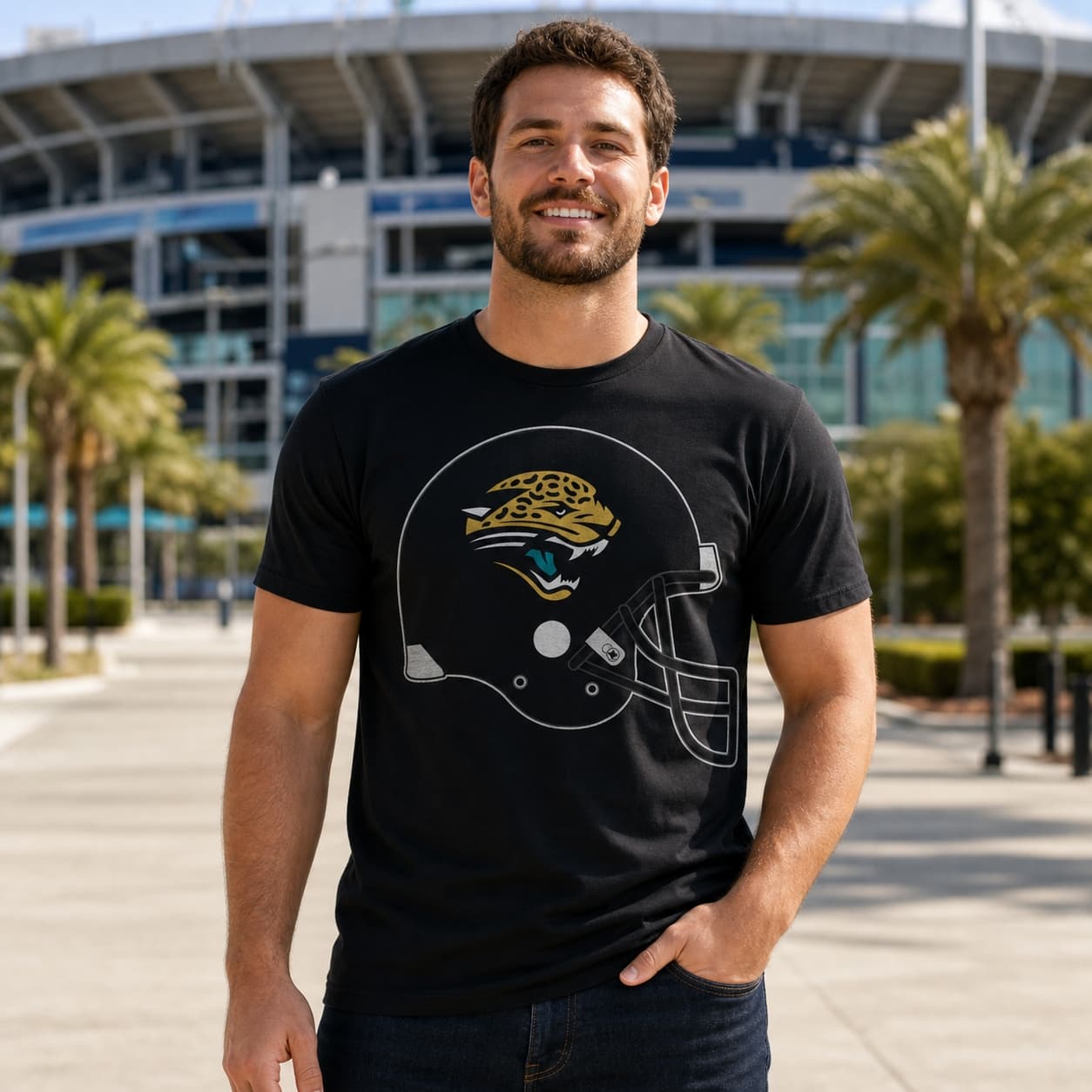 Jacksonville Jaguars Retro Football Helmet 1995 Artwork Shirt