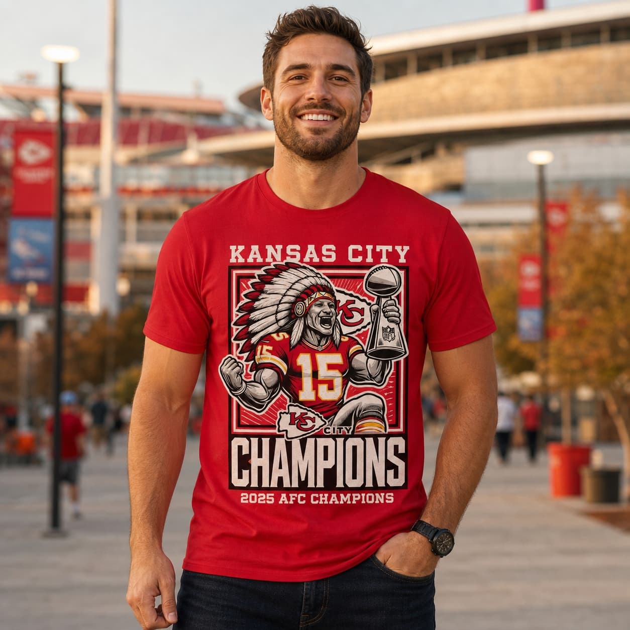 Kansas City Chiefs Conference Champs Chief Mahomes Exclusive Retro Football Artwork Shirt