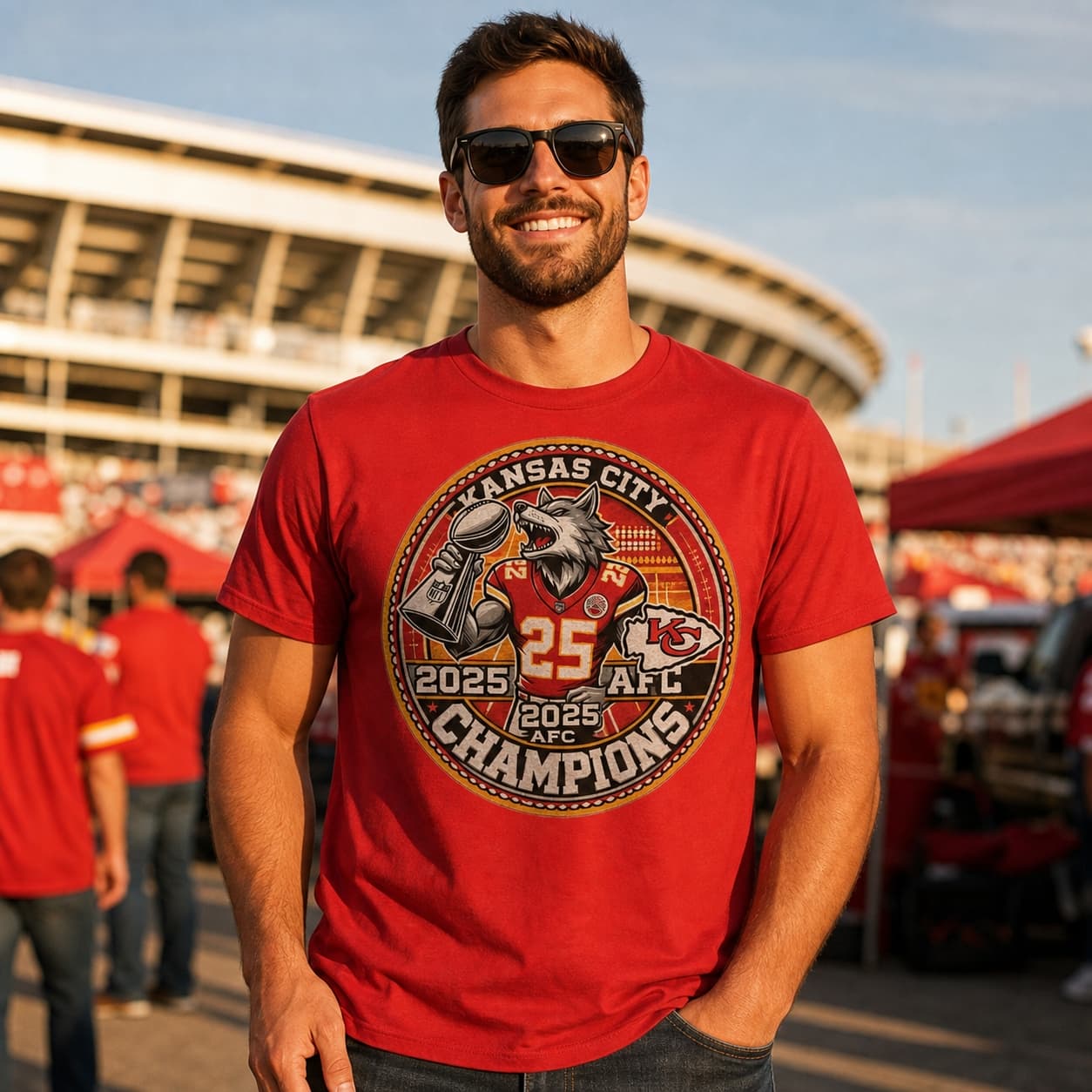 Kansas City Chiefs Conference Champs Exclusive Retro Football Artwork Shirt