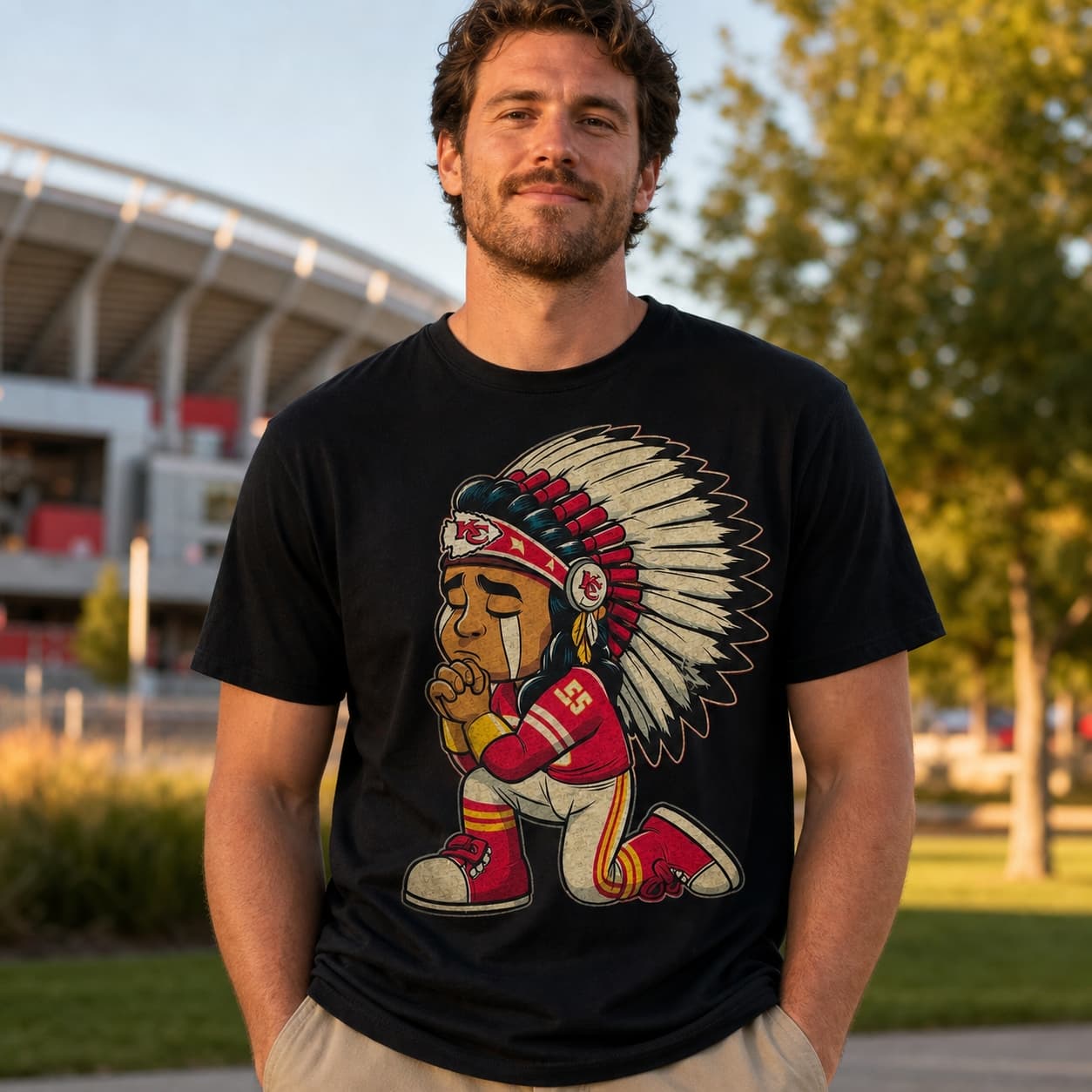 Kansas City Chiefs Strong Parade Prayers Retro Football Artwork Shirt