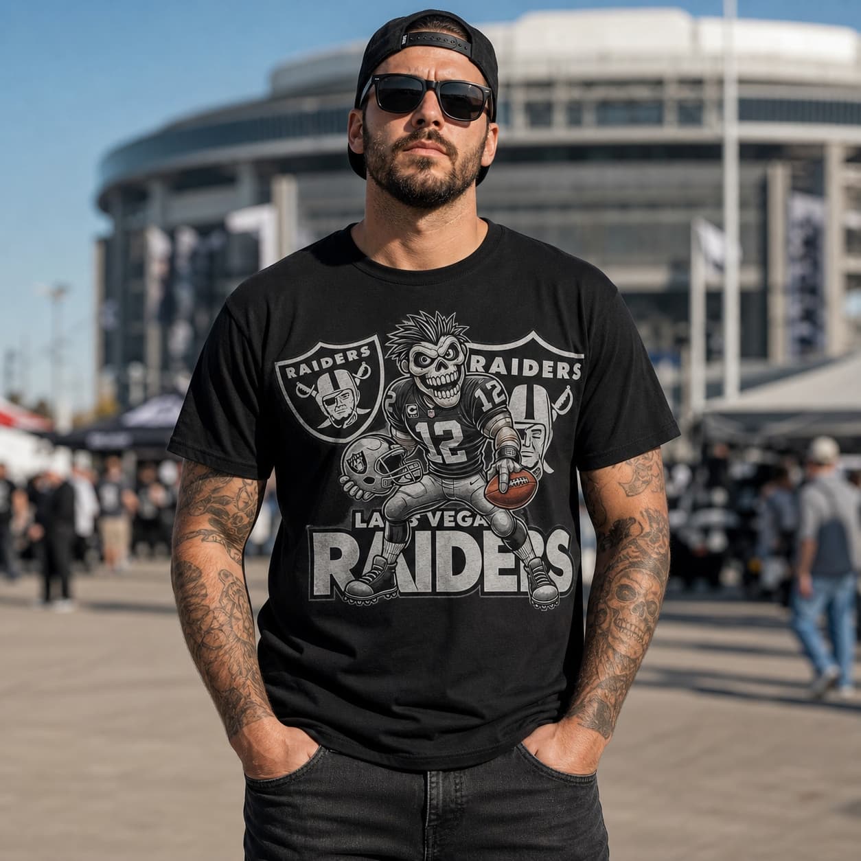 Las Vegas Raiders Exclusive Retro Football Flag Artwork Shirt