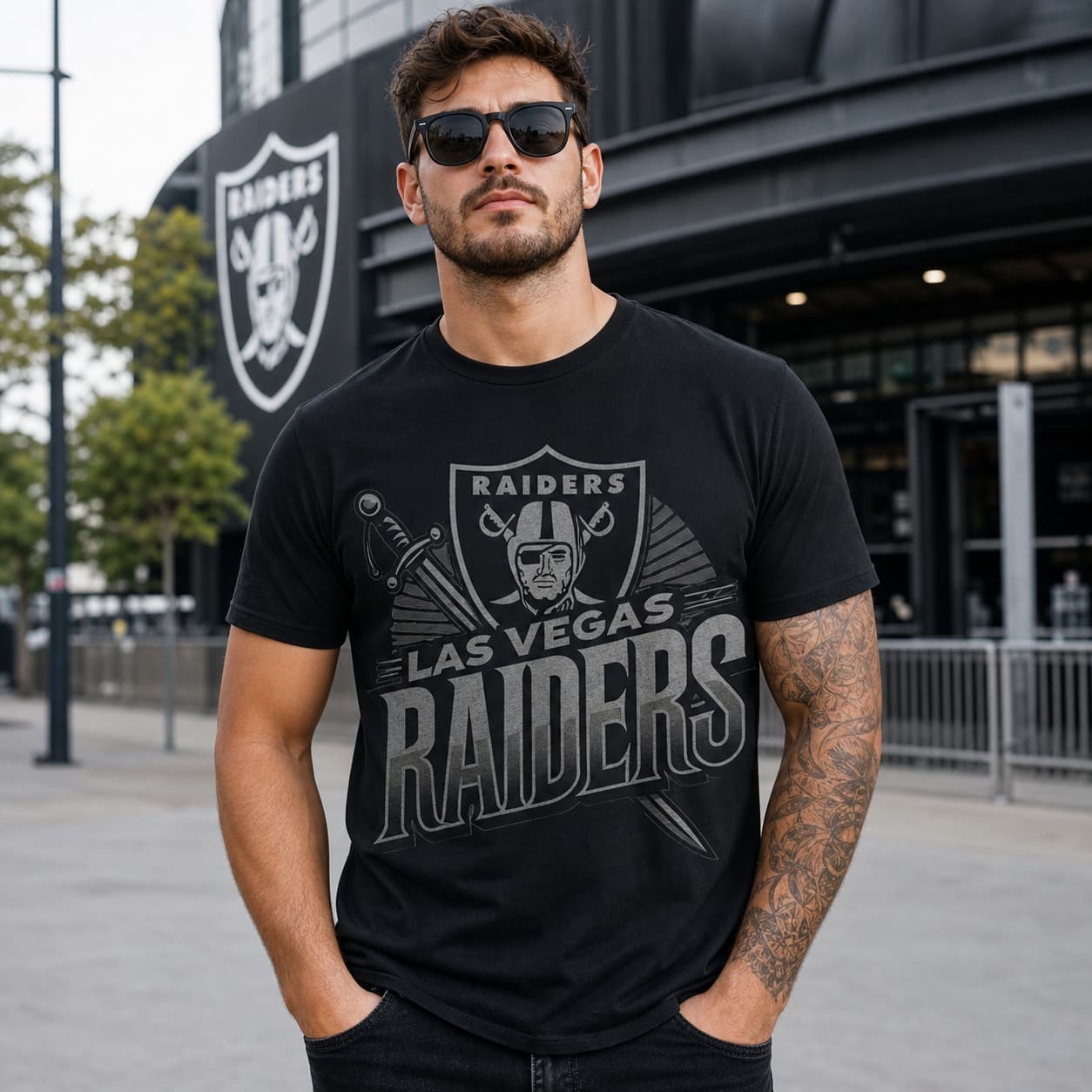 Las Vegas Raiders Exclusive Retro Throwback Football Artwork Shirt