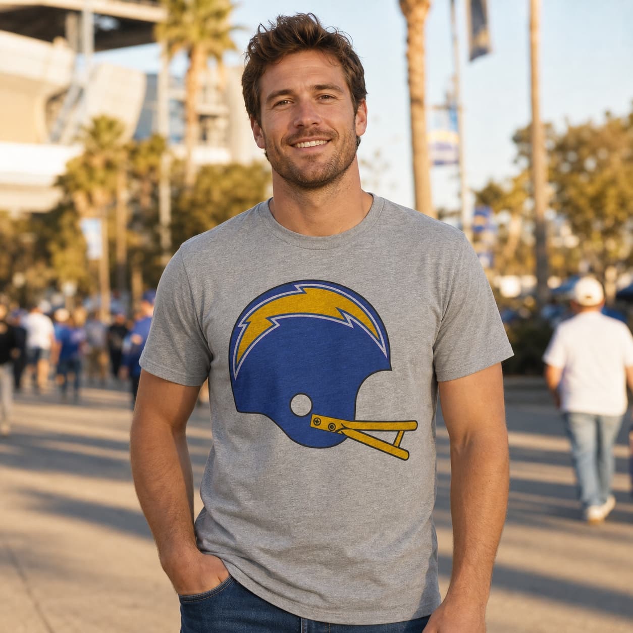 Los Angeles Chargers Retro Football 1974 Artwork Shirt