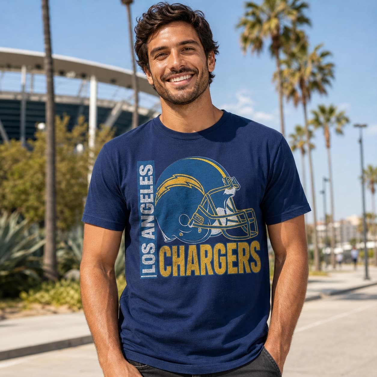 Los Angeles Chargers Retro Rivals Football Helmet Artwork Shirt
