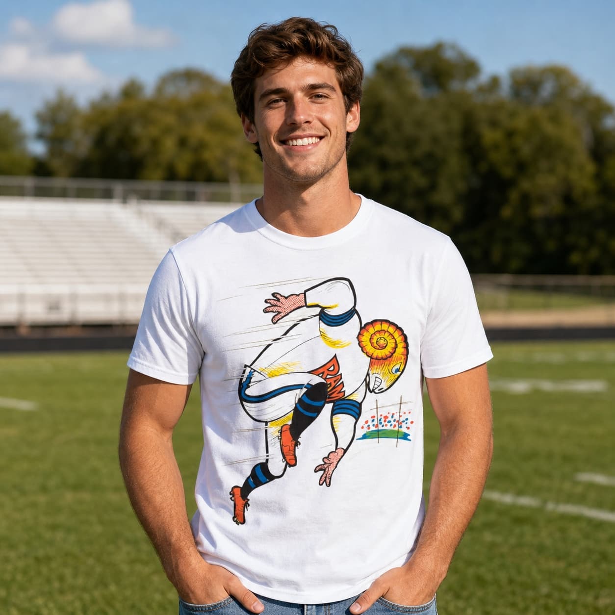 Los Angeles Rams Retro Football 1969 Artwork Shirt