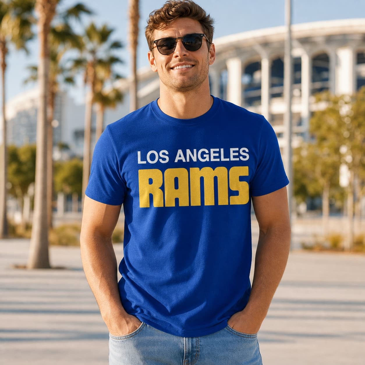Los Angeles Rams Retro Football 1972 Artwork Shirt