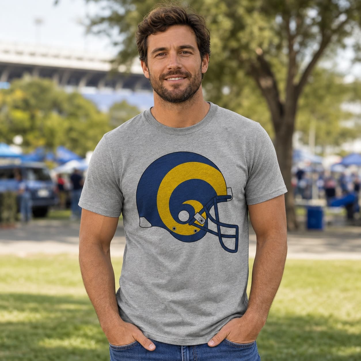 Los Angeles Rams Retro Football 1981 Artwork Shirt