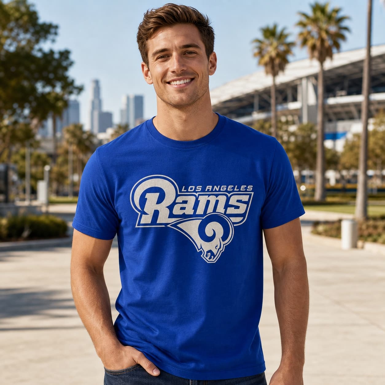 Los Angeles Rams Retro NFL Football 1985 Artwork Shirt