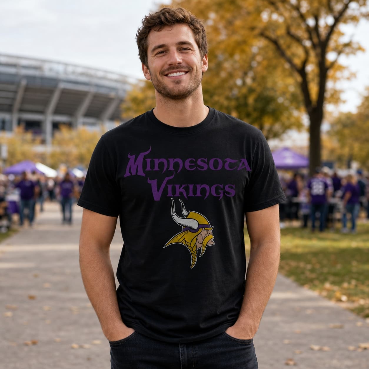 Minnesota Vikings Retro Football 1966 Artwork Shirt