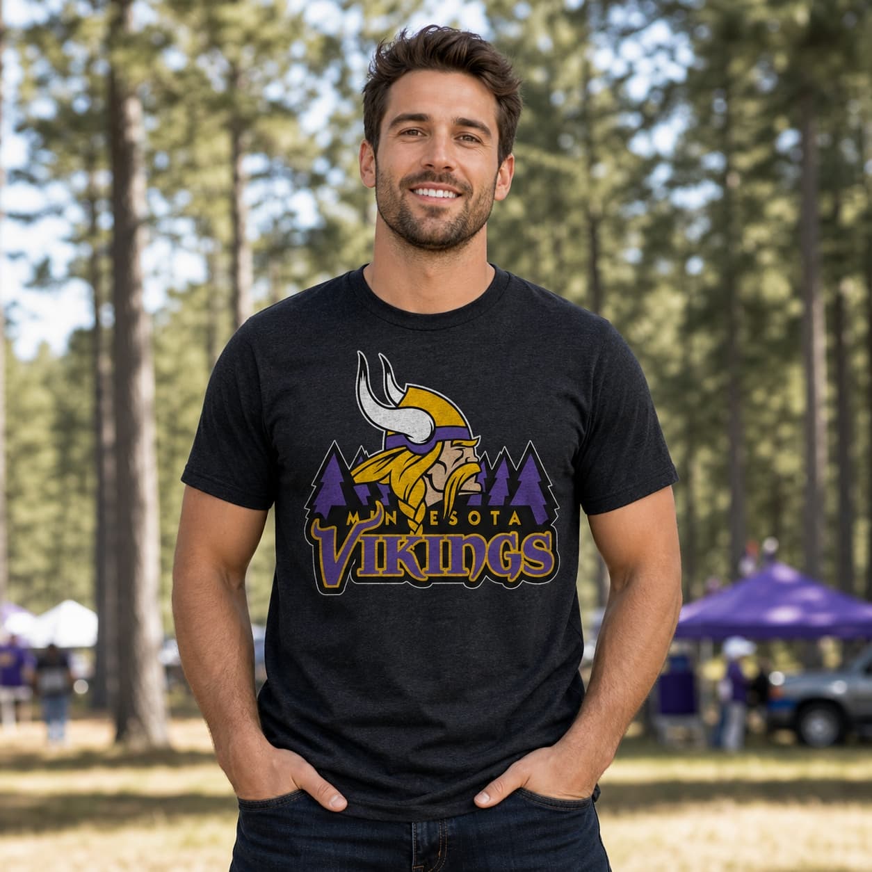 Minnesota Vikings Retro Football 1996 Artwork Shirt