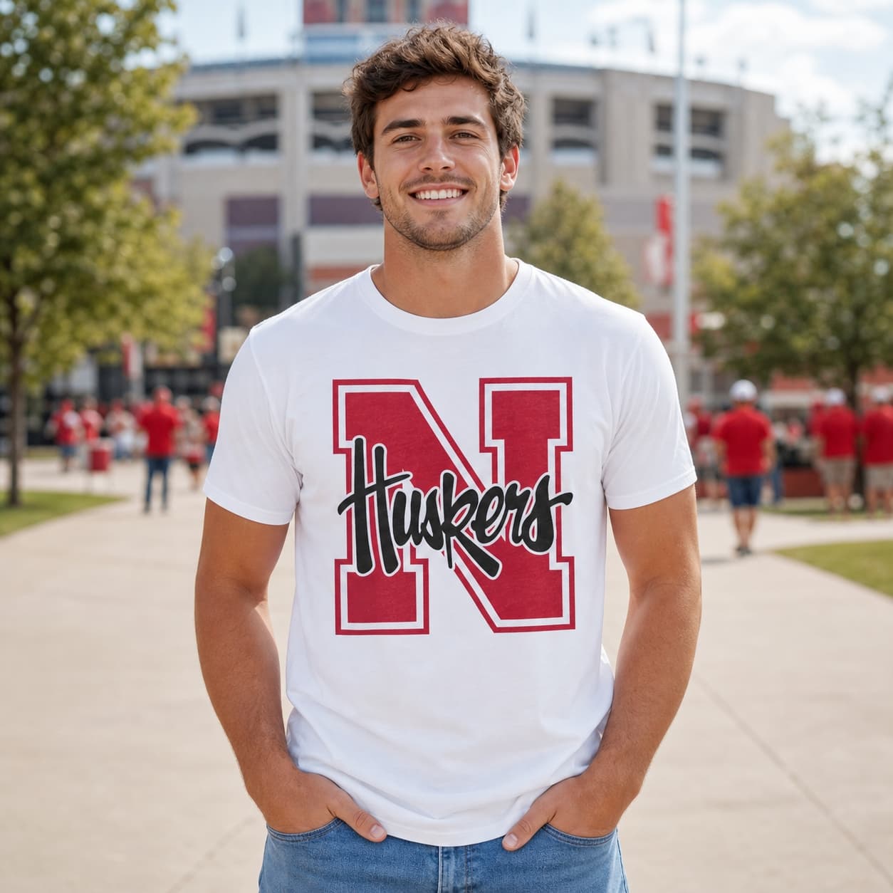 Nebraska Cornhuskers Retro Football 1993 Artwork Shirt